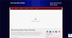 Desktop Screenshot of bouncingstarsrentals.com