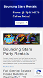 Mobile Screenshot of bouncingstarsrentals.com